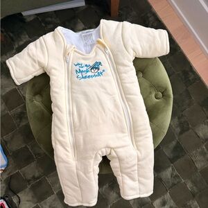 Baby Merlin’s Magic Sleepsuit - Cream 3-6m
